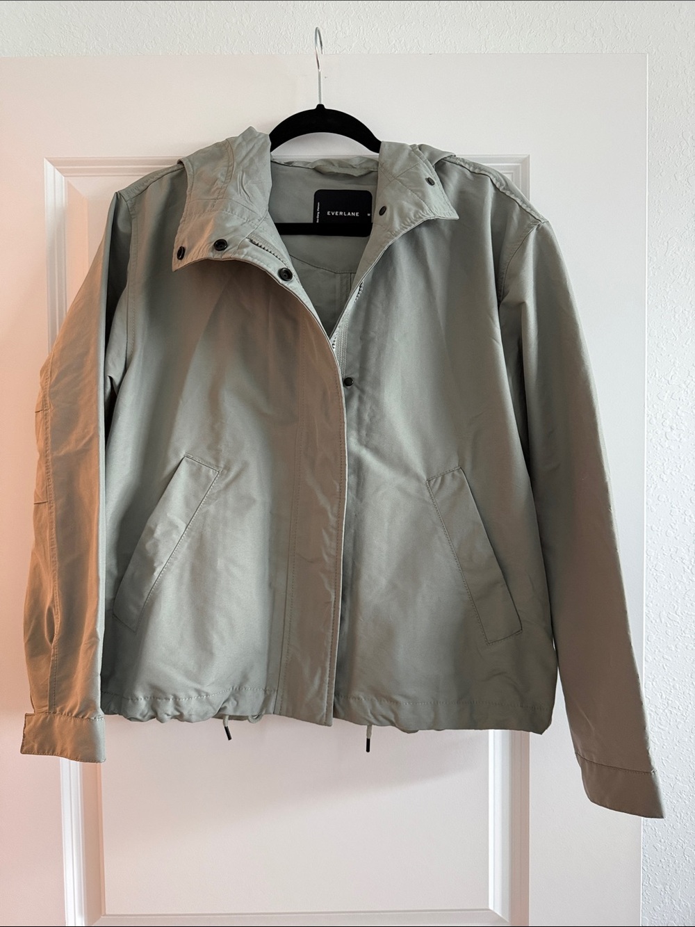 Everlane Sage Green Hooded Anorak